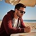 STORYCOAST Polarized Sunglasses for Men Women Classic Square Sports Fishing Running Golf Sun Glasses UV Protection 3Pack-Black+Brown+Dark Green