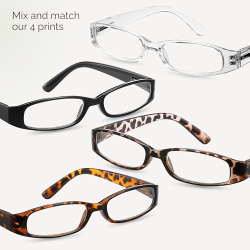 Image of Gaoye 4-Pack Readers for Women, Blue Light Blocking Reading Glasses, Stylish Reading Glasses for Women in 4 Patterns