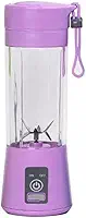Mini Liquidificador Garrafa Portátil Mixer Juice Para Shake USB Recarregável 6 Lâminas Cup Coqueteleira Eletrica Sem Fio Frutas Whey Suco Academia Premium Marca LC Pagotti (ROXO)