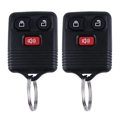 Car Keyless Entry Remote Key Fob Replacement for Ford 1998-2016 F150 F250 F350 Escape Expedition Explorer Ranger/Mazda/Lincoln CWTWB1U331 CWTWB1U345 3Button 2 Pack
