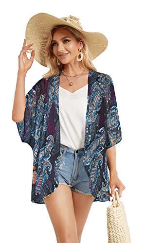 Image of Swimsuit Coverups for Women Sarong Beach Bikini Wrap Sheer Short Skirt Chiffon Scarf for Swimwear