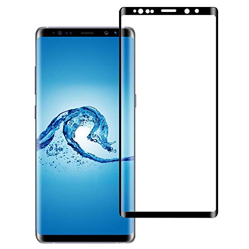 Galaxy Note 9 Screen Protector Glass,3D Curved Full Screen Coverage Anti-Scratch Bubble-Free Tempered Glass Screen Protector for Galaxy Note 9 SmartPhone - Black (clear)