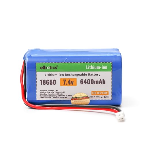 Image of 7.4V 6400mAh Li-ion Rechargeable Battery Pack JST-PH 2.0 /2P Plug Lithium-ion Batteries for Electronics Products, Toys Lighting Bluetooth Equipment Fit for RC Helicopter Car Truck & RC Boats