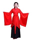  Namufeitrade Costume de Cosplay de fée Chinoise Antique Robe Hanfu Rouge Traditionnelle pour Femmes Princesse de la Dynastie Tang Tenue de Spectacle pour Danseuse Classique