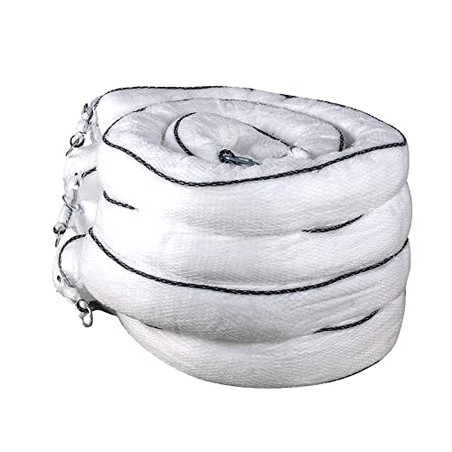 CTRL+Z The Rag Factory - Oil-Only Boom, Oil Absorbent Boom, Spill Kit Booms with Durable Mesh Skin, 5 x 10 inches, 4-Piece Bale