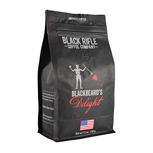 Black Rifle Coffee Blackbeard s Delight (Dark Roast) Ground 12 Ounce Bag, Dark Roast Ground Coffee, 100% Brazilian Arabica Brew with Dark Roasted Flavors, Helps Support Veterans and First Responders