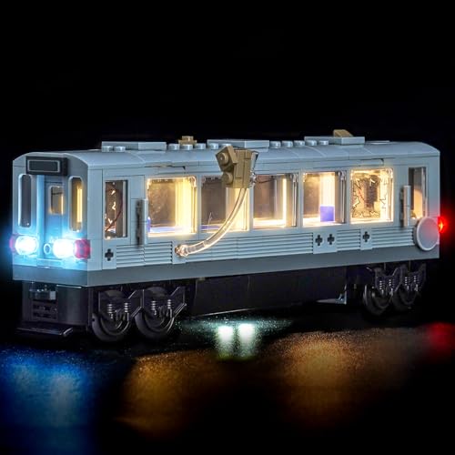 LocoLee Licht Kompatibel mit Lego 76321 Spider-Man vs. Doc Ock Subway Train Scene (Kein - Lego-Set) Dekorative Beleuchtung Set Compatible with Lego Showdown in der U-Bahn