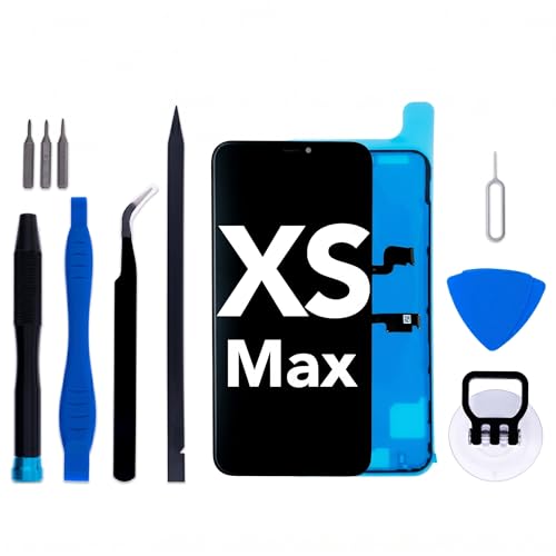 iGloFix for iPhone Xs Max Screen Replacement kit 6.5 LCD Display 3D Touch Digitizer Assembly with Repair Tools and Frame Adhesive 625 nits (typ) (Model A1921 A2101 A2102 A2104)