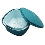 tupper siebservierer mikrowelle  Tupperware Siebservierer 3 Liter Sieb dunkel türkis hell grün