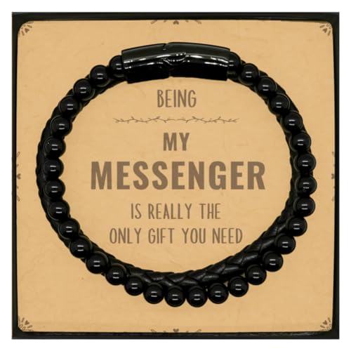 Inspirational Messenger Christmas Coworker Gifts, To My Messenger Sunflower Bracelet Message Card Gifts, Birthday Gifts For Messenger Being My Messenger is really the only gift you need
