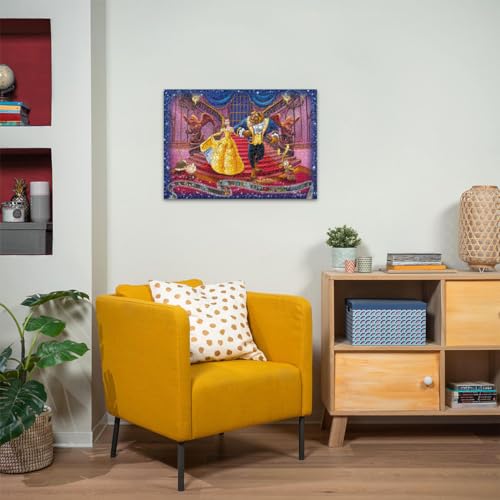 Puzzle 1000 pièces Collection Disney : La Belle et la Bête Ravensburger France - vue 7