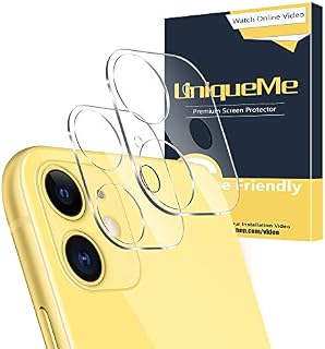 [ 2 Pack ] UniqueMe for iPhone 11 Camera Lens Protector Tempered Glass[New