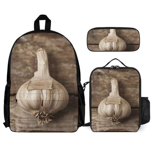 Sac à dos voyage ordinateur avec sac déjeuner isotherme blanc