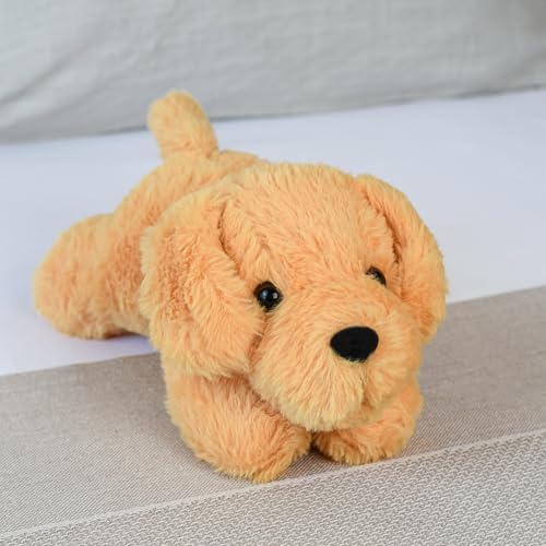 Image of Mirada Floppy Dog Soft Toy | Super Soft Brown Plush Stuffed Puppy for Kids, Boys & Girls | Soft Toys for Kids, Animal Soft Toys, Stuffed Animals, Cuddle Toy, Baby Gift, Room Decor | 21cm