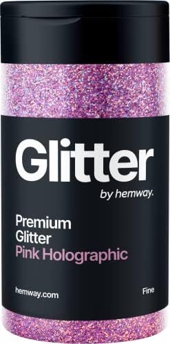 Hemway Rose Gold Glitter Fine 130g/4.6oz Powder Metallic Resin Craft Glitter Flake Sequins for Epoxy Tumblers, Hair Face Body Eye Nail Art Festival, DIY Party Decorations Paint