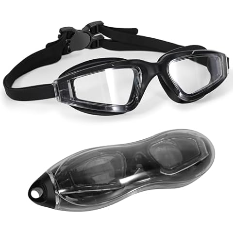 RTWAW Waterproof and anti fog swimming goggles, suitable for men, women, and teenagers, not leaking Cover
