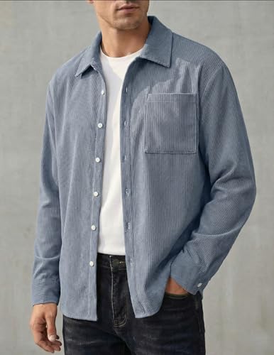 Image of ZAFUL Men's Shacket Aztec Print Shirt Jacket Flannel Button Up Turndown Collar Overshirt Chest Pocket Button Flap Thick Shirt