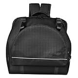 Vaguelly Accordion Bag, Padded 48/60/72 Bass Piano Gig Bag Backpack with Shoulder Straps, Accessories Bag, Accordion Case Instrument Carrying Bag, Black