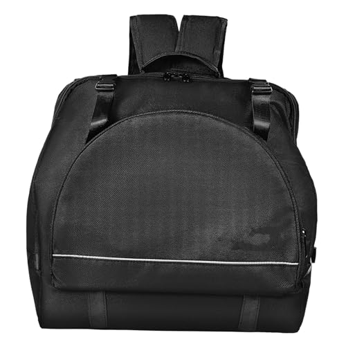 Vaguelly Accordion Bag, Padded 48/60/72 Bass Piano Gig Bag Backpack with Shoulder Straps, Accessories Bag, Accordion Case Instrument Carrying Bag, Black