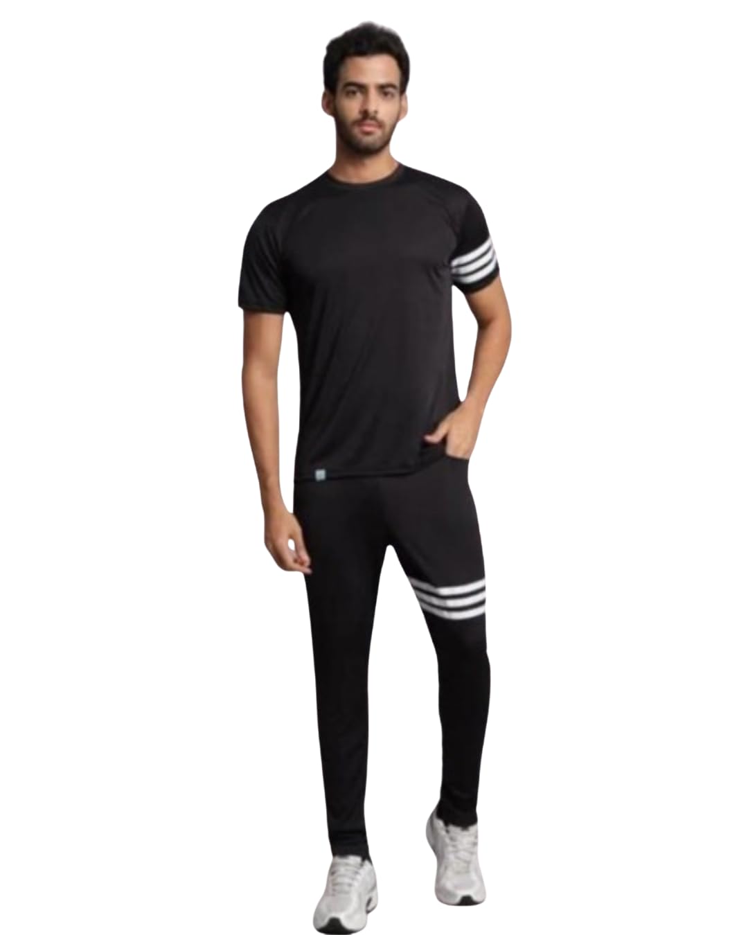 Men's Half Lycra Micro Modal Half Sleeve Round Neck Night Suit Co-Ord Set Ultra Soft Stretchable T-Shirt & Pajama Sleepwear Breathable Lounge Set for Men-picture-15