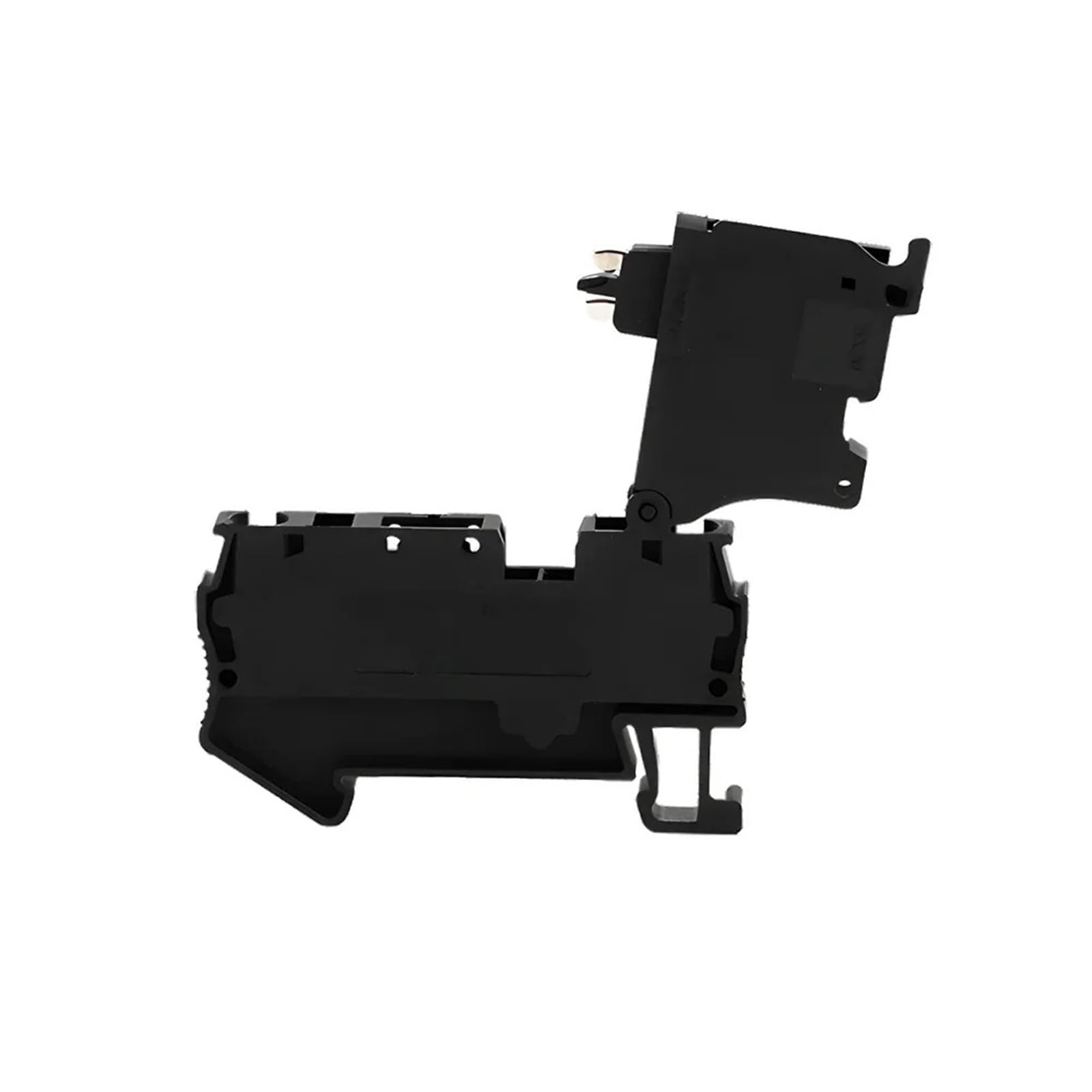 10 pezzi ST 4-HESI Portafusibile nero 5x20 con leva di disconnessione Morsettiera fusibile a molla Connettore guida DIN ST4-HESI(8P)