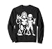Sasquatch And Alien Rock Hand Paranormal UFO Sweatshirt
