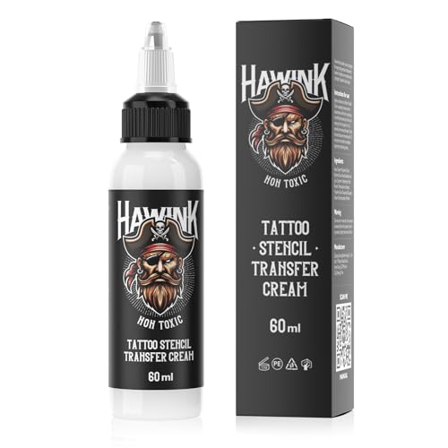 HAWINK Tattoo Transfer Gel Cream 2oz (60ml) Bálsamo de Tatuaje para Máquina de Papel de Transferencia Jabón de Tatuaje Accesorios T308EU-60ML