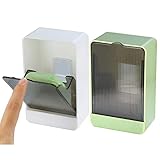 HANCELANT Bathroom Soap Dishes, 2 Pack Bar Soap Holder with Drain Wall Mounted Soap Box for Shower,