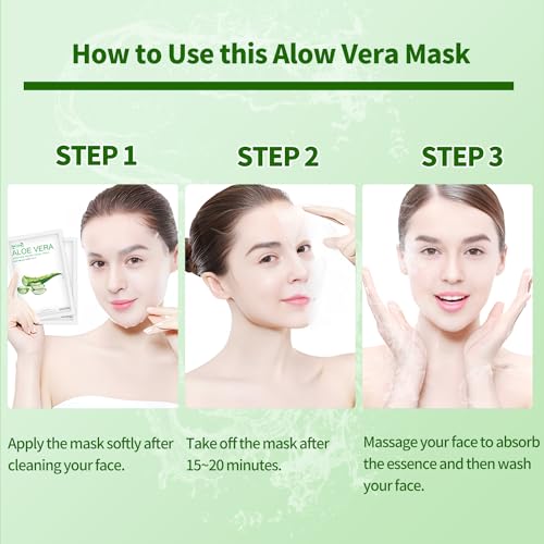 Irev Aloe Vera Face Mask,Hydrating Face Masks Skincare For Dry thumb #7