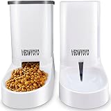 Pets Automatic Feeder Set,Cats Dogs Water Dispenser and Food Feeder,Gravity Feeder for Small Animals