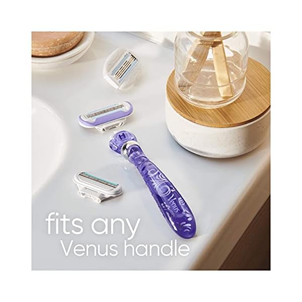 Gillette Venus Extra Smooth Swirl Rasierklingen Damen mit Feuchtigkeitsstreifen für Hautschutz, 6 Ersatzklingen – Bild 6
