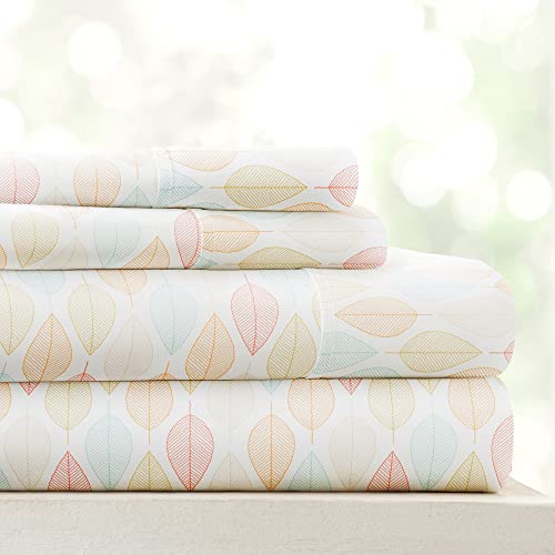 Linen Market 4 Piece Full Bedding Sheet Set (Yellow Fall Foliage)