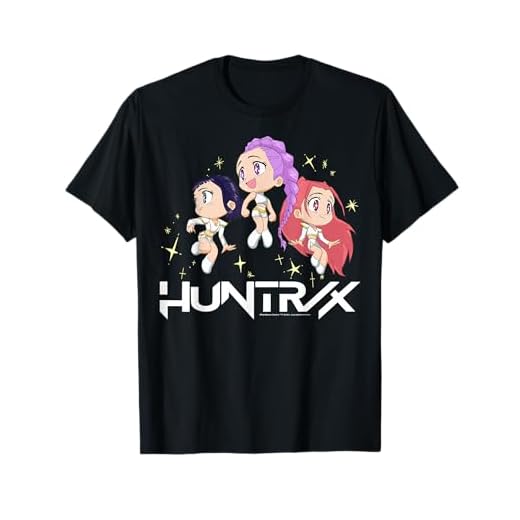 Kpop Demon Hunters Halloween Huntrix Chibi Sparks Group Shot T-Shirt