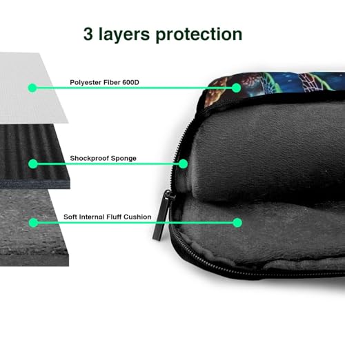 Mallette antichoc ordinateur tortue de mer imperméable et rembourrée - 7