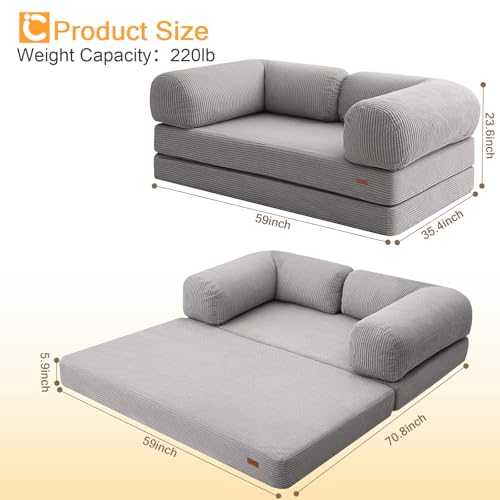 La mejor comparación de Sofa Cama Gris los 5 mejores. 26 Sofa Cama Gris marca COMAX (2)