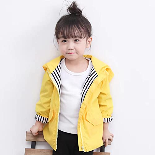 Toddler Baby Boy Girl Duck Rain Jacket Cute Cartoon Yellow Raincoat Hoodie Kids Coat Windbreaker School Outfit2