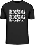  Shirtstreet24, Bacon Strips &, Epic Meal Time Herren T-Shirt Fun Shirt Funshirt Shirts, Größe: L,schwarz