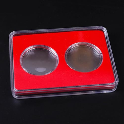 Estuche para exhibir monedas con doble ranura, protector miniatura 6
