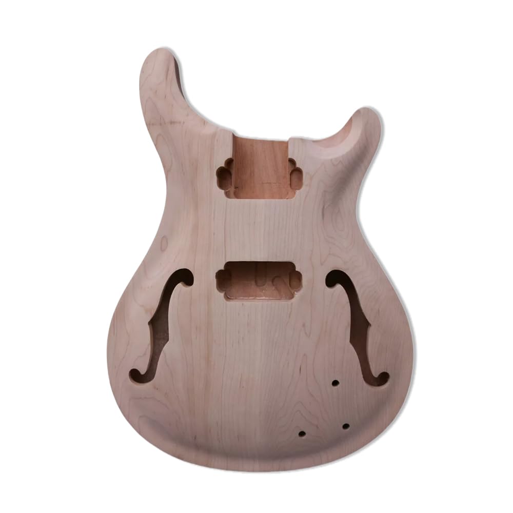 Gitarrenkörper zum Selbermachen, Mahagoni-Ahorn, halbhohl, Gitarrenkörper, E-Gitarrenteile