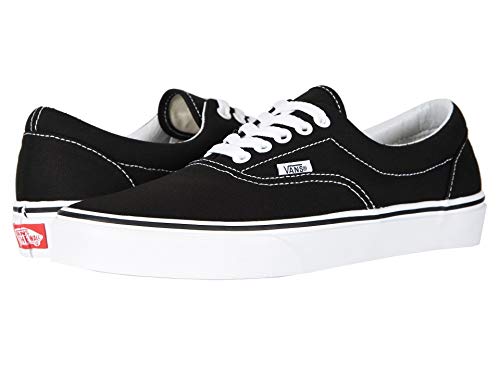 Vans Unisex Era Sneakers, Black/White, Size 8.5