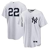 Outerstuff New York Yankees #22 Ben Rice Youth Size Home Player Jersey (White, Youth Large-14/16)