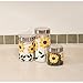 Walter Drake Sunflower Canisters, Set of 3 in Different Sizes, Clear Glass with Painted Design & Metal Lids