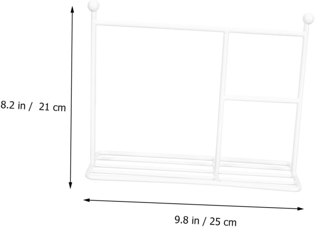 BESPORTBLE Miniature Doll Clothes Rack Metal Garment Shelf 25x21cm White Doll Furniture Accessory for Playroom Dollhouse Organization
