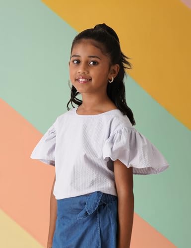 Image of Amazon Brand - Symbol Kids Girl's Cotton Regular Fit Top