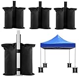 Gewichte für Pavillon, 4 Stück Pavillon Gewichte Sandsäcke, Canopy Gewichtstaschen Zeltstangen zu befestigen, 600D Oxford Stoff Beschwerung für Zelt Pavillon Gartenzelte Sonnenschirme(45.5x45cm)