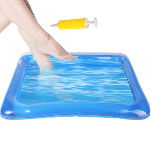 Aufblasbares Fußbad – Faltbares Fußbad Für Den Pooleinstieg, Pediküre-Tablett | Tragbares Becken, Spa-Schale, Halter Für Fußreiniger, Spüleimer, Kompaktes Aufblasbecken, Spritzbecken, Hygienebecken