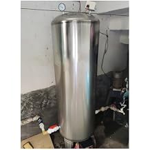 Pressure Tank Bladder Replacement, 15 25 40 50 65 80 100 130 185 Gal Water Pressure Tank Stainless Steel for Well Pumps/Water System, Vertical Well Tanks Pressurized with Mounting Kit  Size 60X40cm