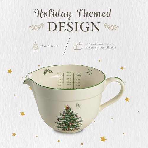Jarra Christmas Tree Spode de Porcelana 2.1 quart miniatura 3