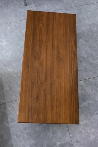 Image of Foldable Japanese Floor Tea Table Minimalist Low Height Wooden Coffee Table Zen Style Solid Wood Living Room Bedroom Hall Garden Table Walnut 80 x 40 x 30