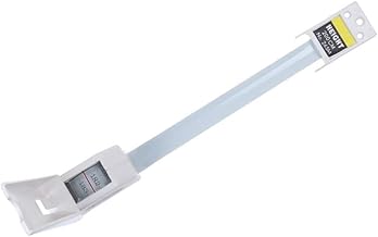 Medidor de estatura de altura para adultos e crianças com régua de medição retrátil montado na parede em casa 2M - Branco